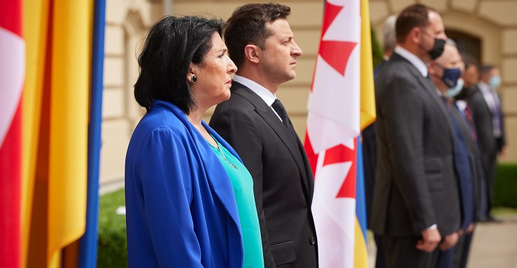 Zelensky “grateful” to Georgian nation in his letter to President Zourabichvili