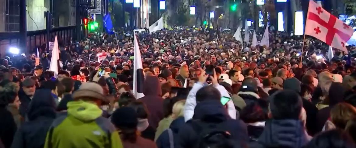 Opposition leader: Protests continue at Tbilisi State University territory until victory