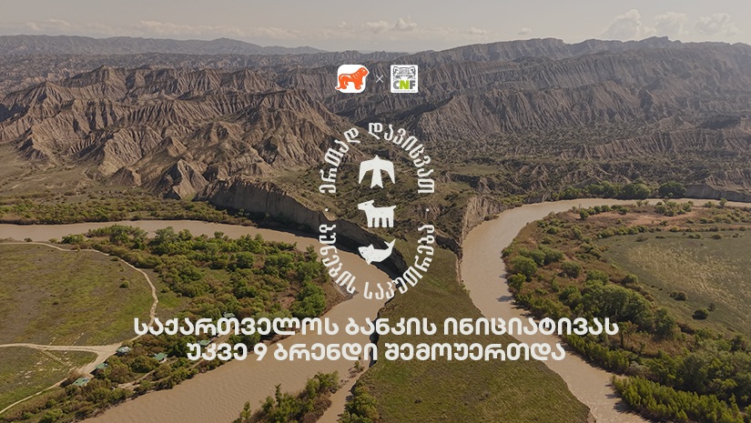 "საქართველოს ბანკი" X CNF: ბუნების დასაცავად შექმნილ კამპანიას უკვე 9 ბრენდი შეუერთდა