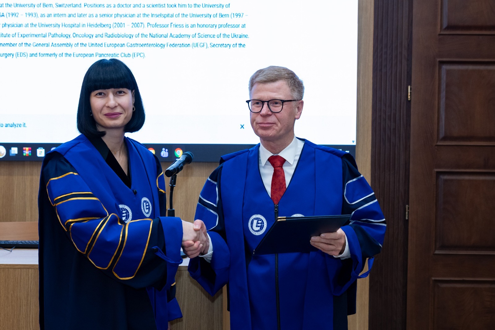 მიუნხენის ტექნიკური უნივერსიტეტის პროფესორს ჰელმუტ ფრისს "ევროპის უნივერსიტეტმა“ საპატიო დოქტორის წოდება მიანიჭა