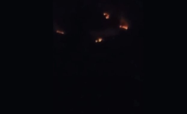 რაჭაში, სოფელ ღების მთაში ხანძარია