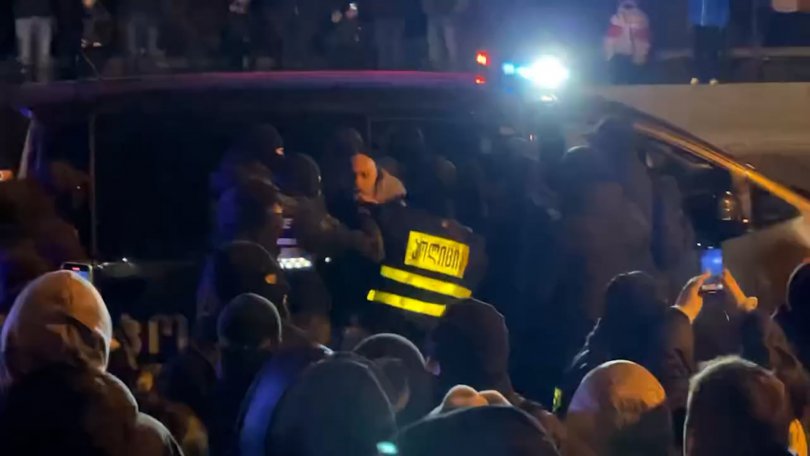 Police detain 22 protesters near Tbilisi Mall, including Politicians