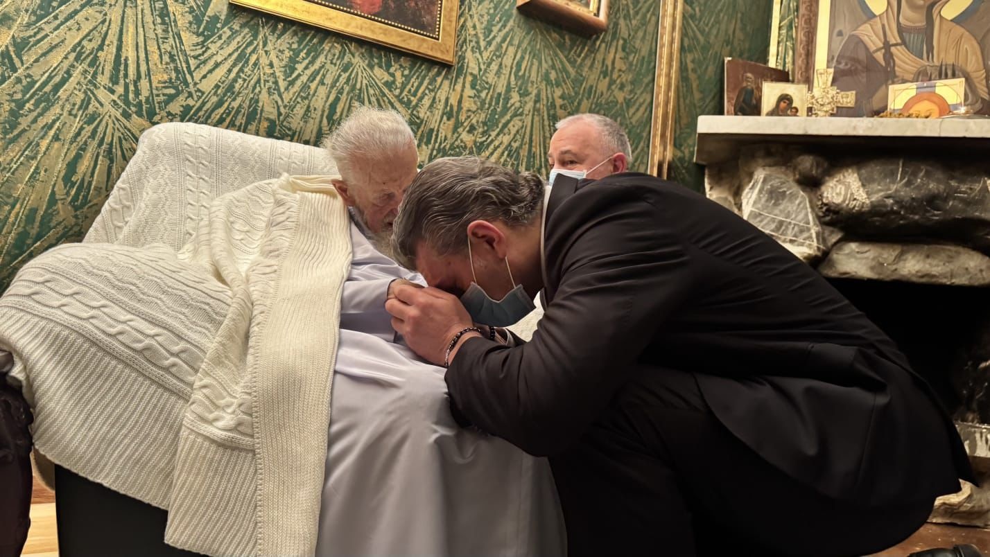 მიხეილ ყაველაშვილი პატრიარქს ესტუმრა და დაბადების დღე მიულოცა