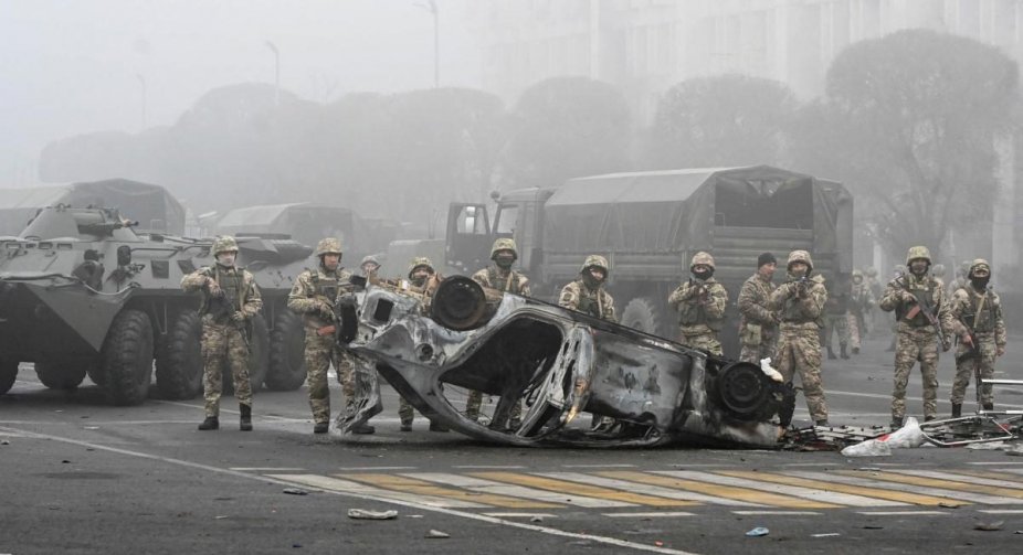 Russian troops remain in Kazakhstan amid crackdown of anti-govt protests