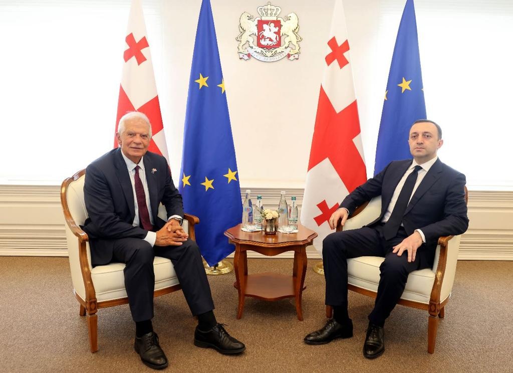 ირაკლი ღარიბაშვილი ჯოზეფ ბორელს გაფართოებულ ფორმატში შეხვდა