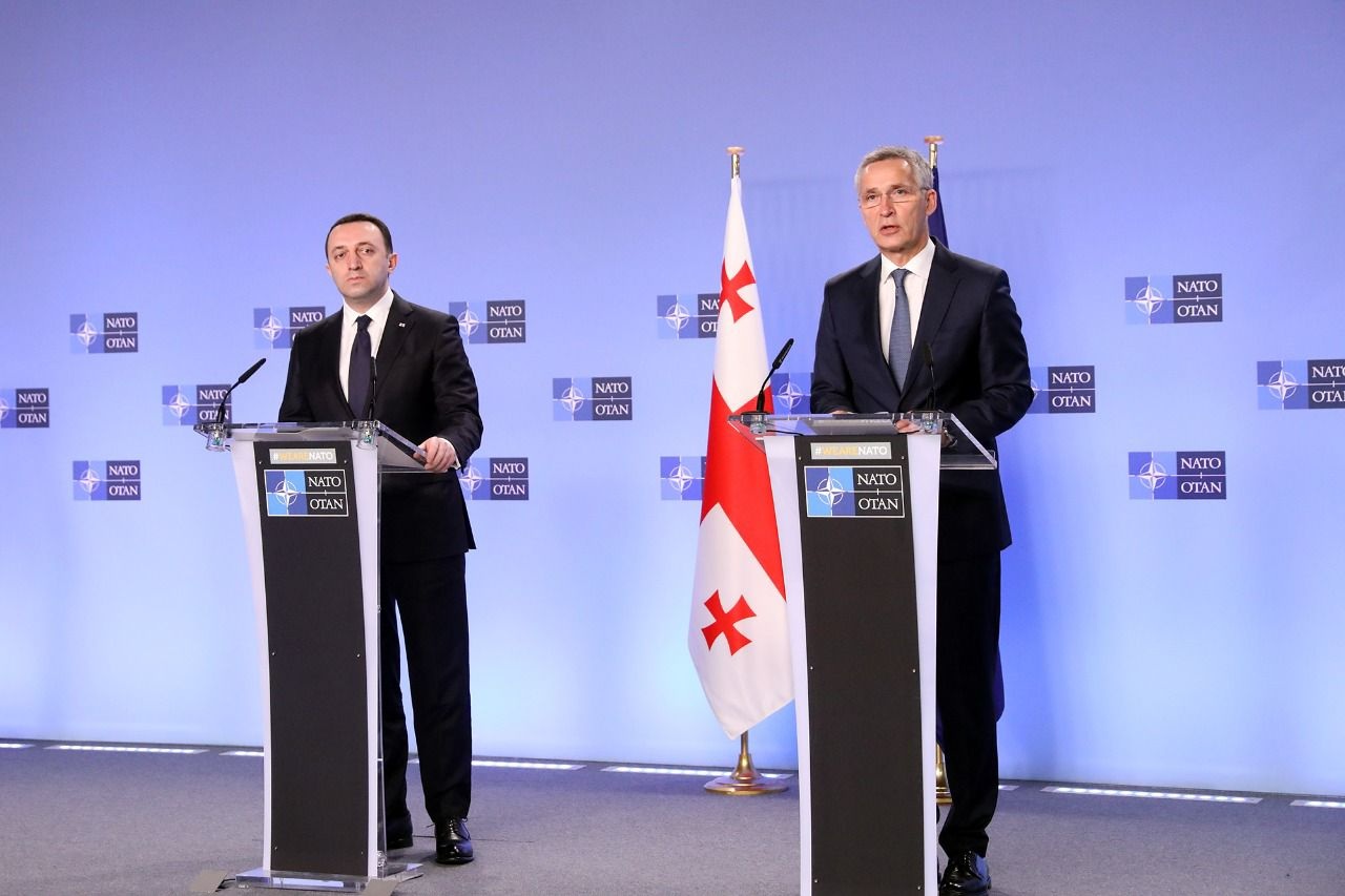 ირაკლი ღარიბაშვილი იენს სტოლტენბერგს შეხვდა