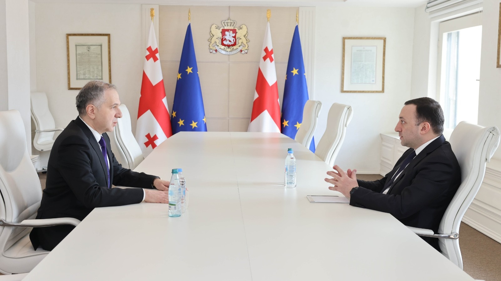 ირაკლი ღარიბაშვილი ლატვიის რესპუბლიკაში საქართველოს ახლადდანიშნულ ელჩს შეხვდა