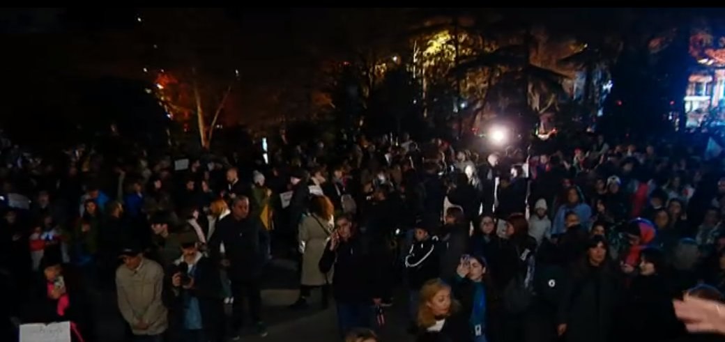 Two simultaneous protests underway in Tbilisi streets