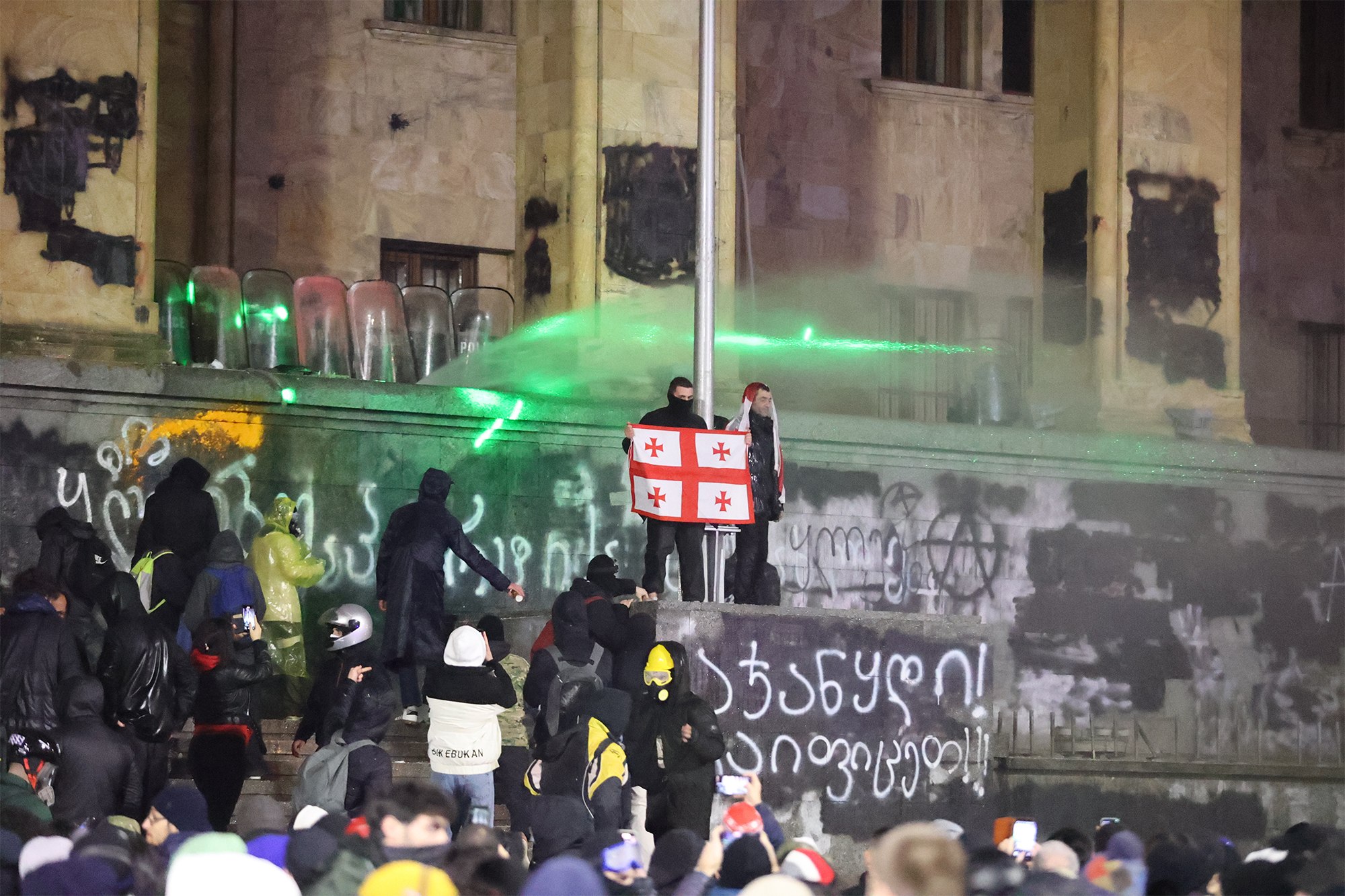 11 demonstrators, 3 media workers, 1 police officer hospitalised after Tbilisi protests on Tuesday