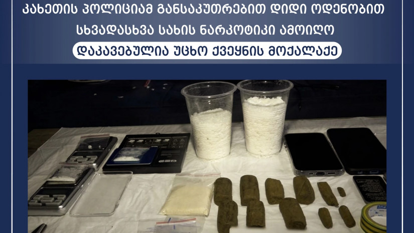 Ukrainian national arrested in Georgia over large-scale drug offences