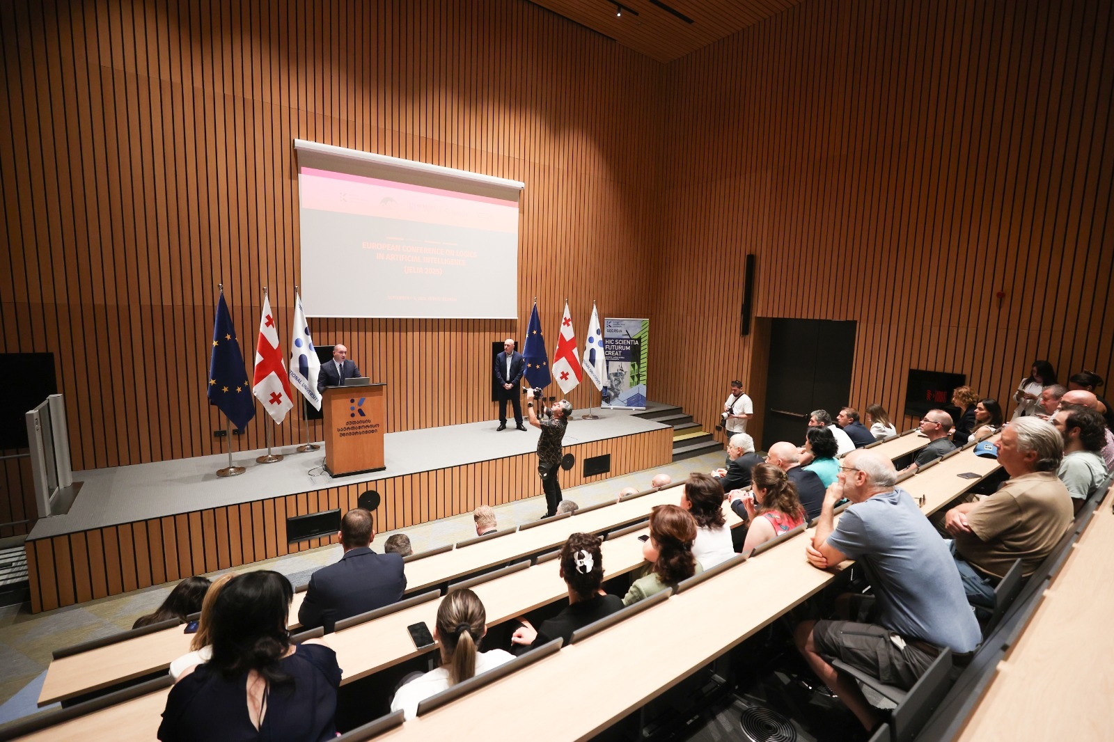 The gathering was opened by Georgia’s Minister of Education Givi Mikanadze