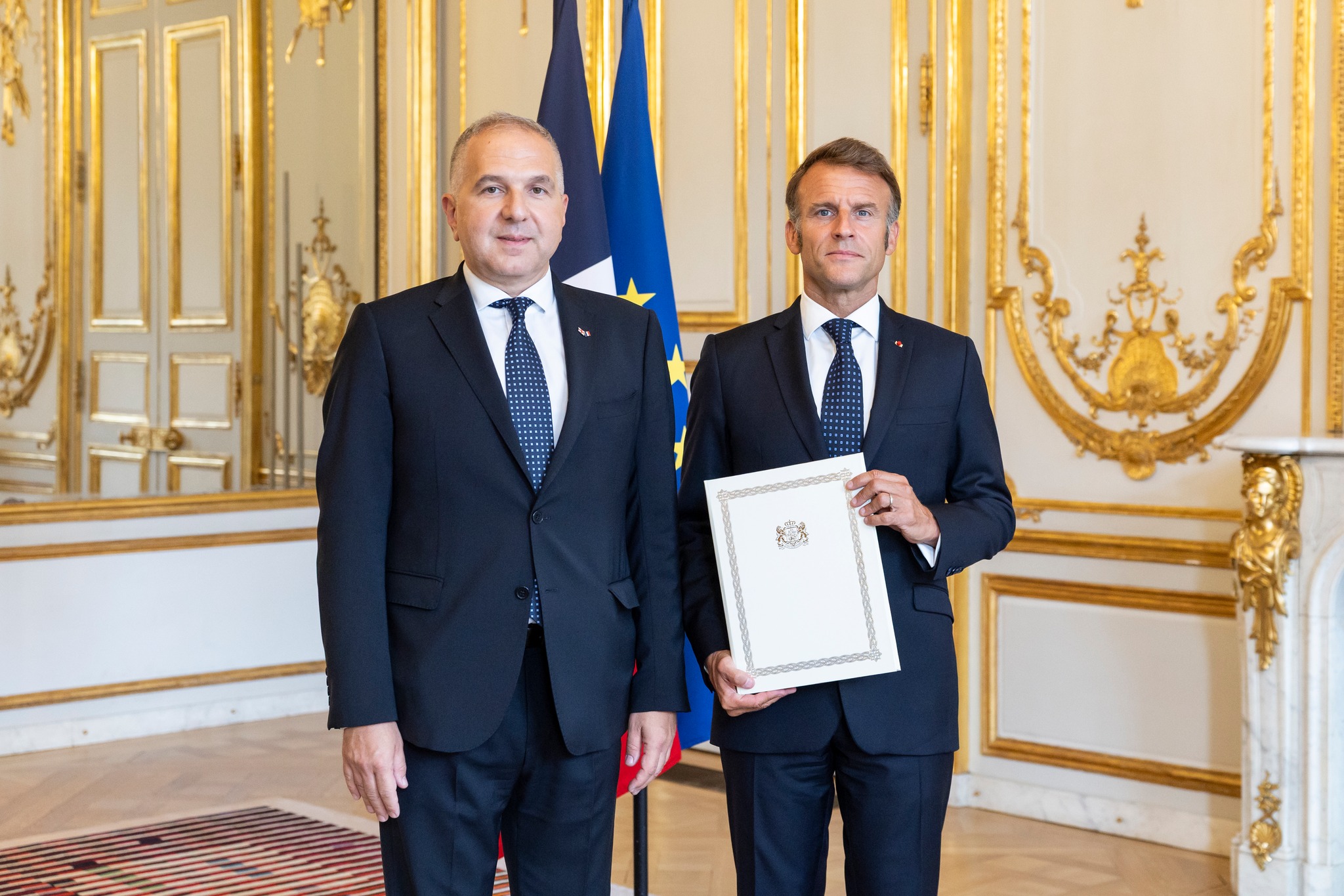 Georgian Ambassador presents credentials to French President, discusses deepening bilateral cooperation