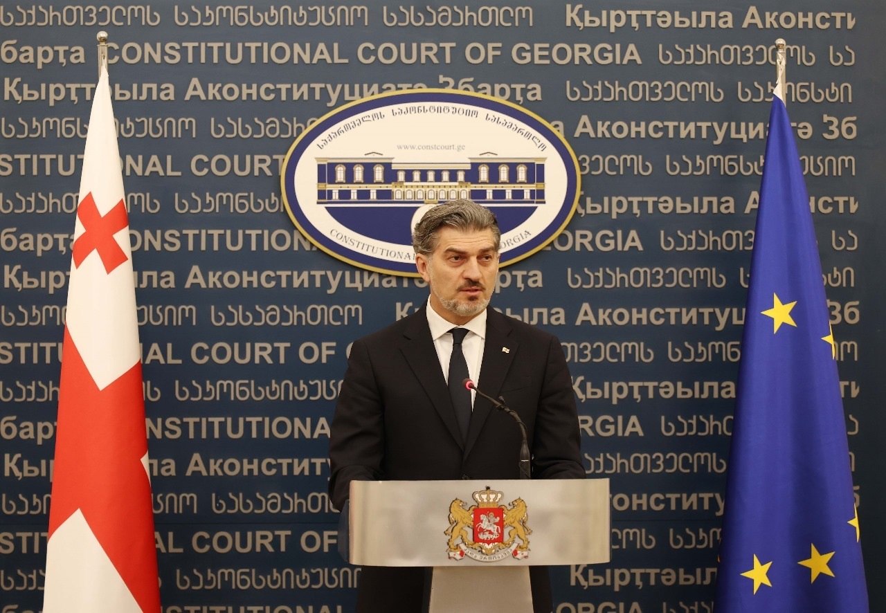 მიხეილ ყაველაშვილი საკონსტიტუციო სასამართლოში რევაზ ნადარაიას ფიცის დადების ცერემონიას დაესწრო