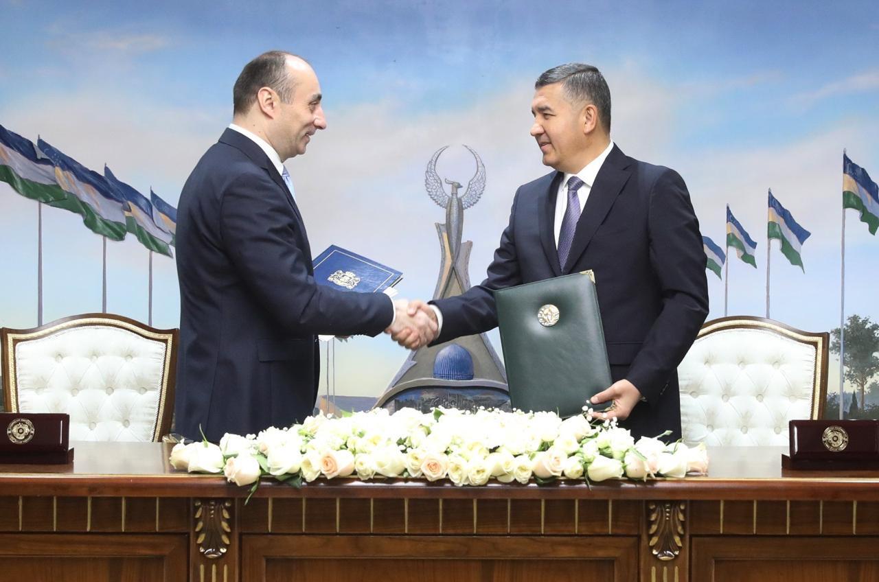 გეკა გელაძემ ტაშკენტში ოფიციალური ვიზიტის ფარგლებში, უზბეკეთის შს მინისტრთან შეხვედრა გამართა