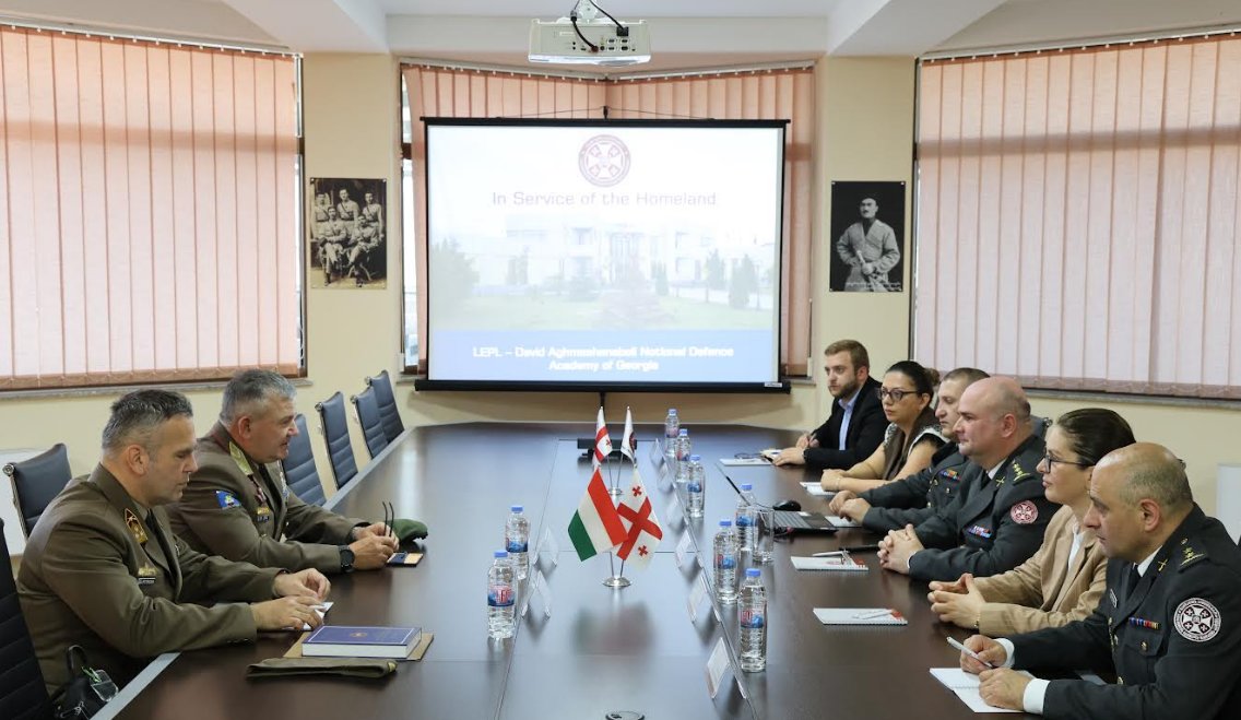 ეროვნულ თავდაცვის აკადემიაში სამუშაო ვიზიტით უნგრეთის ლუდოვიკას საჯარო სამსახურის უნივერსიტეტის წარმომადგენლები იმყოფებოდნენ — 1