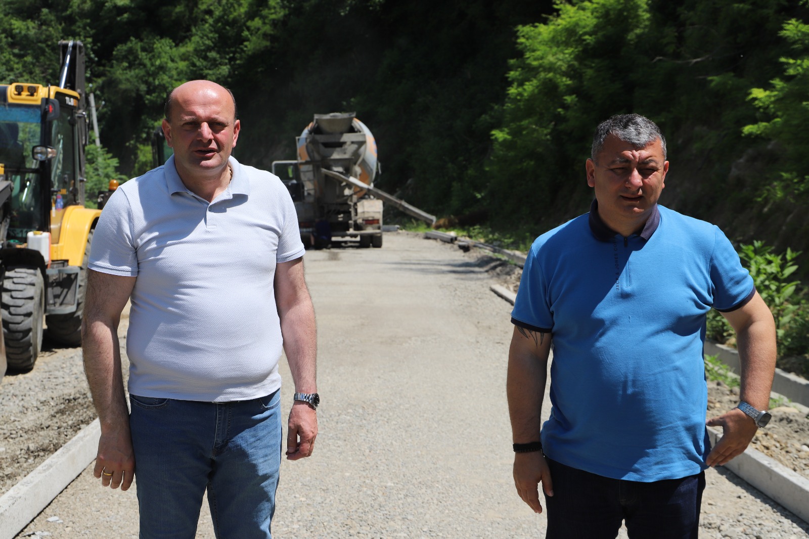 თერჯოლის მუნიციპალიტეტის მერმა საკრებულოს თავმჯდომარესთან ერთად, 4 სოფლის გზის სარეაბილიტაციო სამუშაოები დაათვალიერა — 1