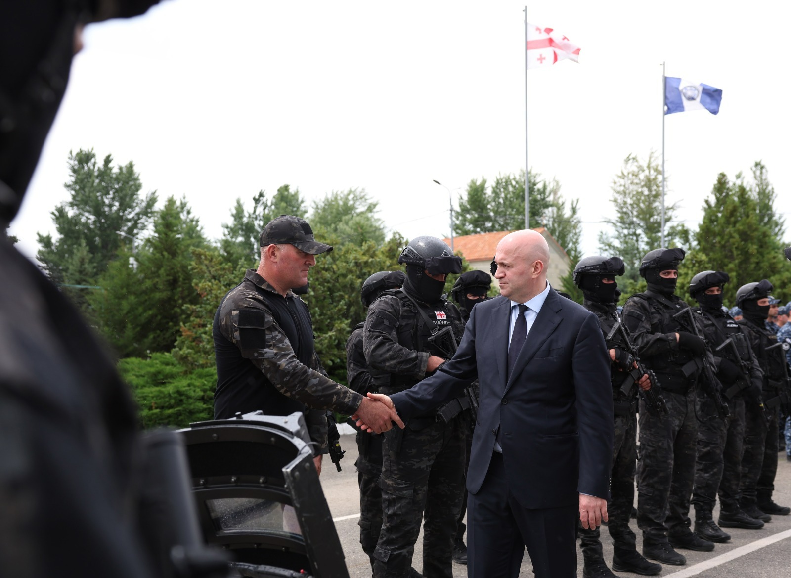 სულხან თამაზაშვილი შიდა ქართლის რეგიონში საპოლიციო დანაყოფებს ეწვია