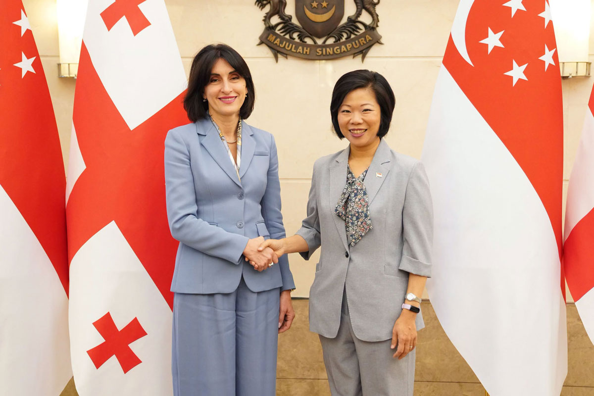 Georgian, Singaporean foreign ministers discuss expanding economic and bilateral cooperation