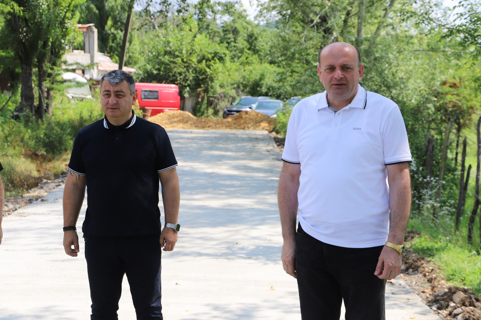 თერჯოლის მუნიციპალიტეტის მერმა ზედა სიმონეთში მიმდინარე საგზაო ინფრასტრუქტურის მოწესრიგების სამუშაოები დაათვალიერა — 2