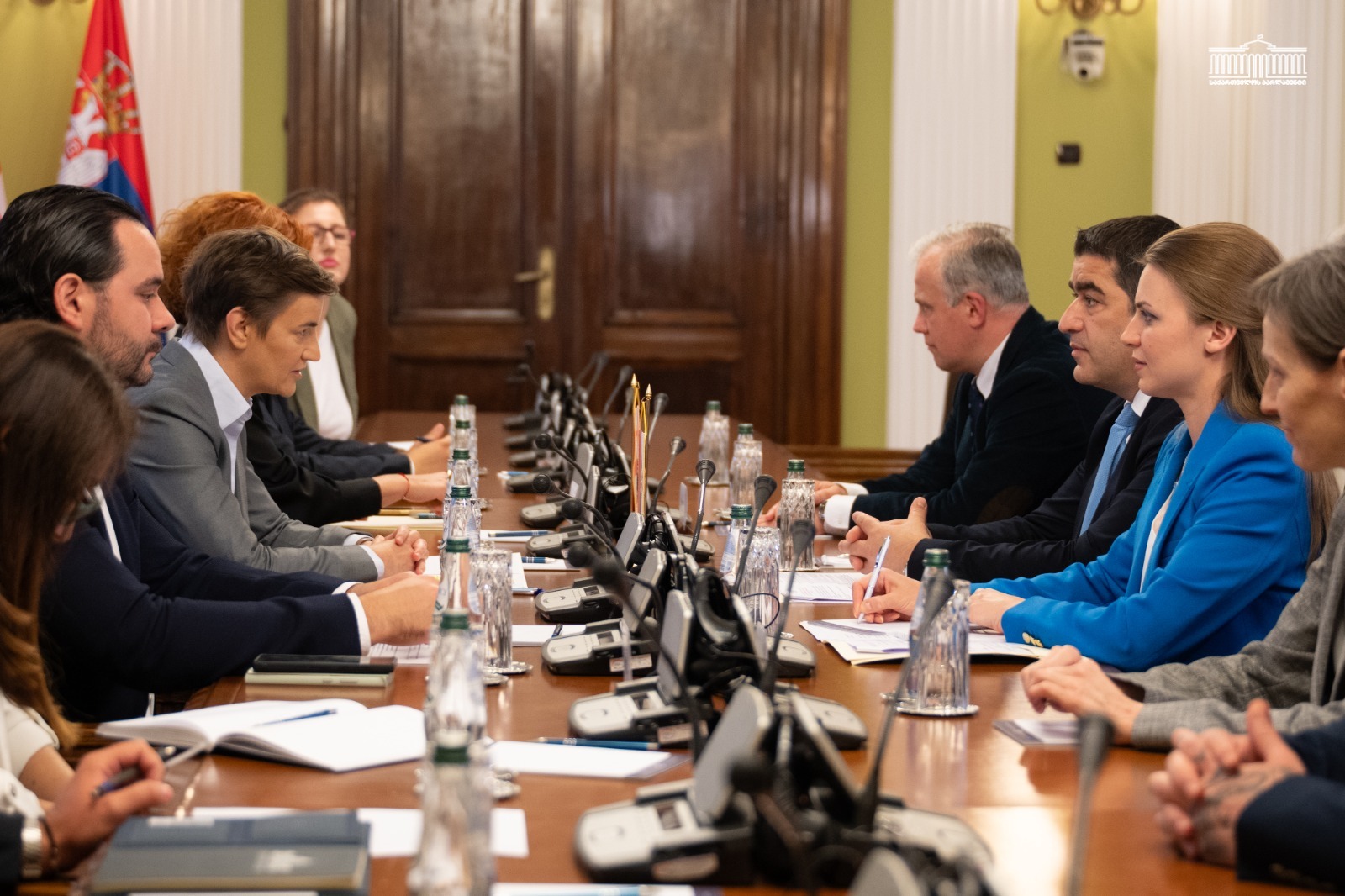შალვა პაპუაშვილი სერბეთის პარლამენტის თავმჯდომარეს შეხვდა
