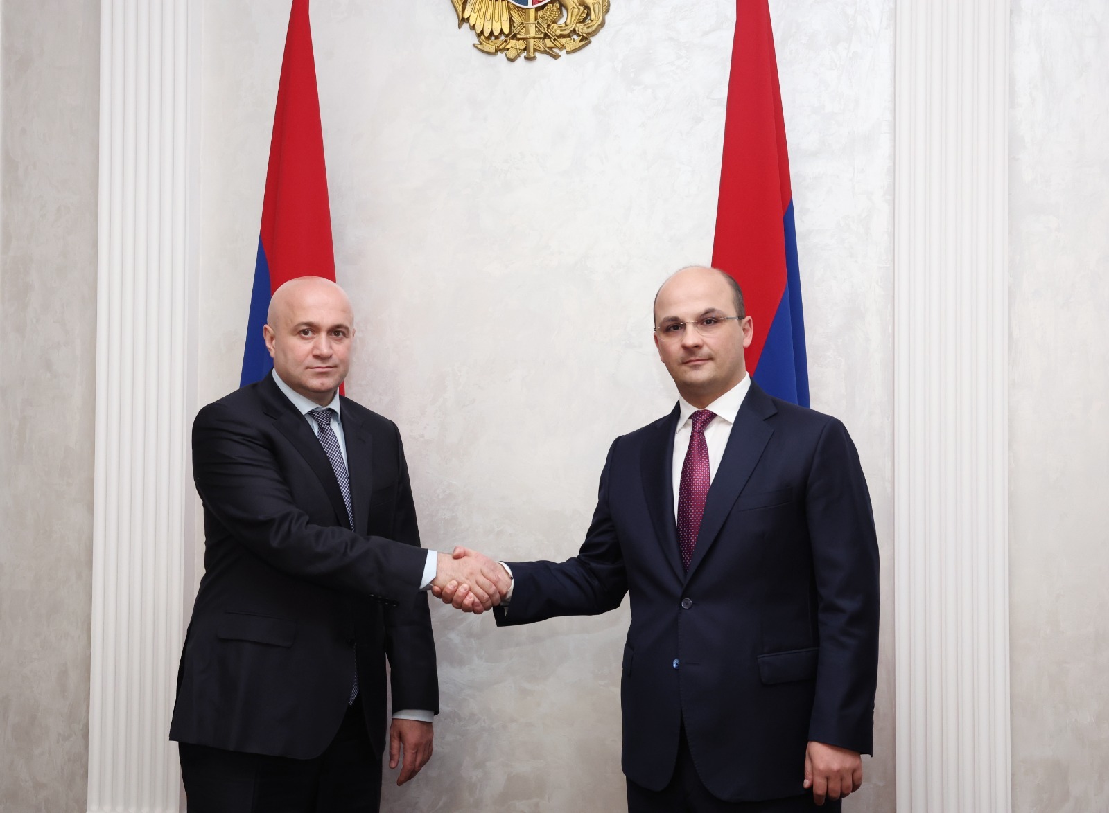 The meeting was attended by members of the Georgian delegation, including First Deputy Interior Minister Roni Meskhi and Patrol Police Department Director Levan Maisuradze