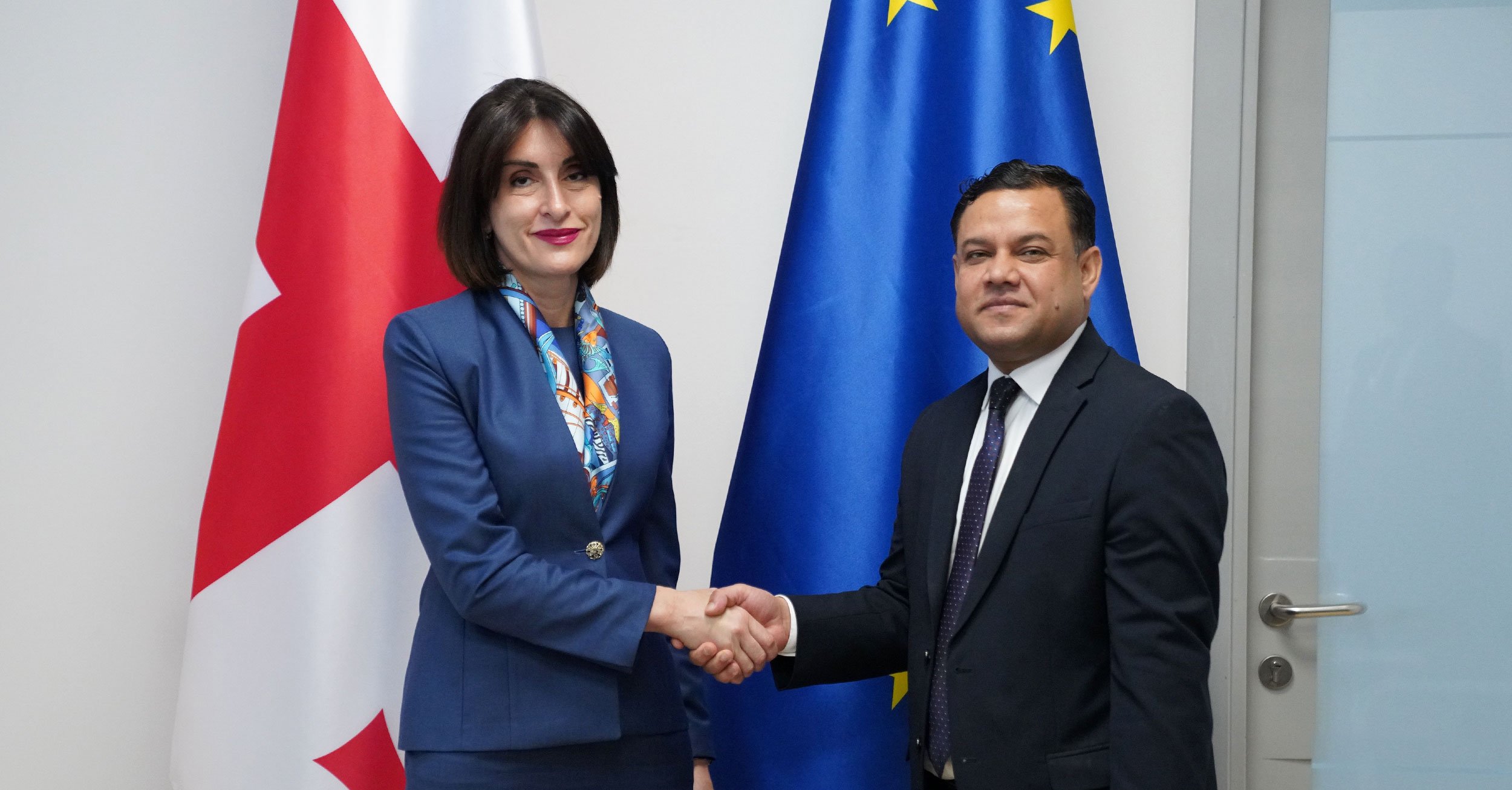 მაკა ბოჭორიშვილი საქართველოში ინდოეთის რესპუბლიკის ელჩს შეხვდა