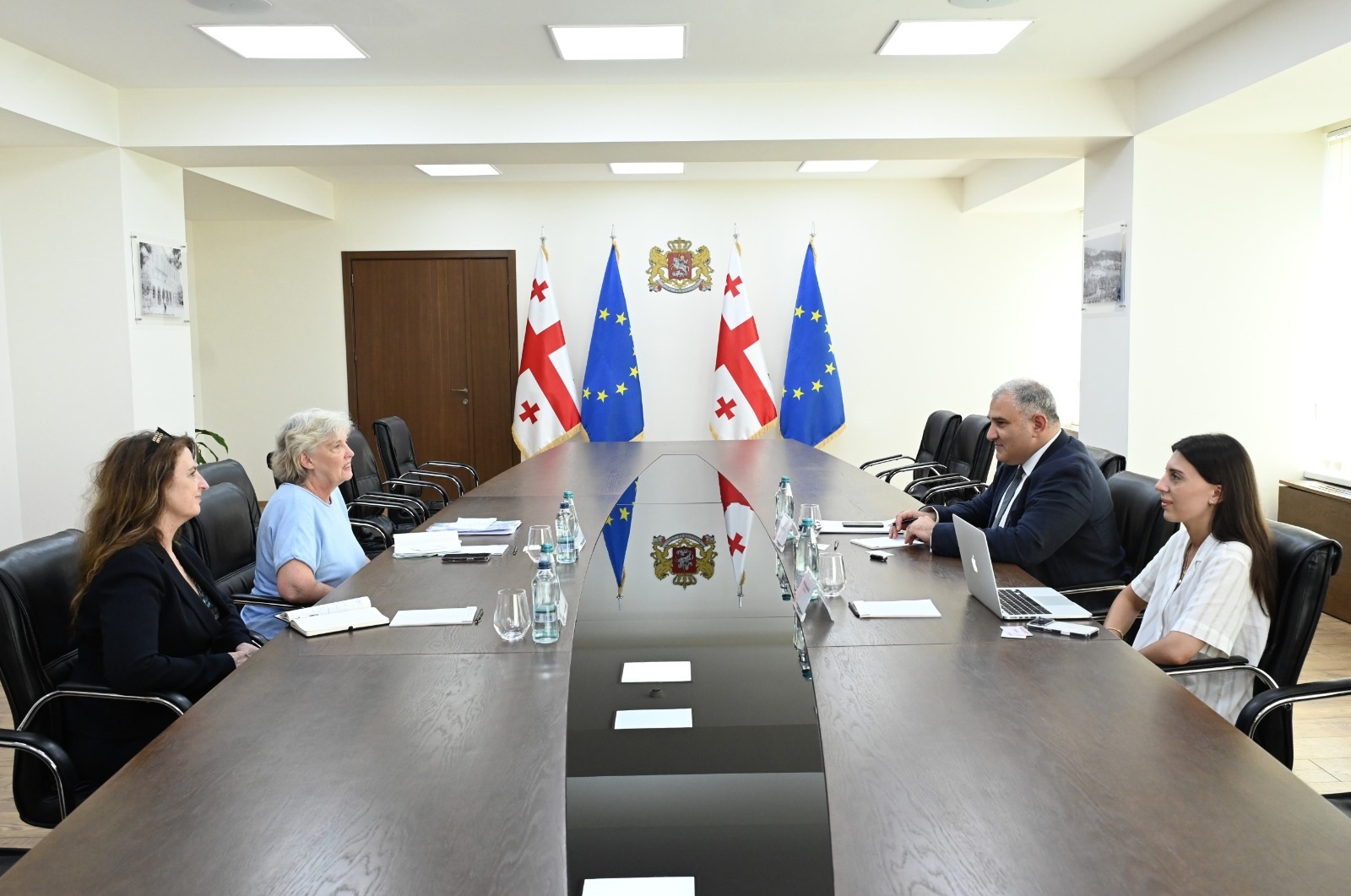 მიხეილ სარჯველაძე საქართველოში ავსტრალიის საელჩოს პირველ მდივანსა და კონსულს ჯენიფერ კინგსმანს შეხვდა