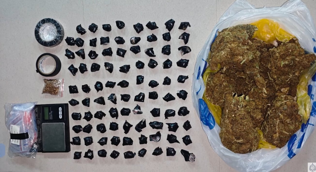 Georgian police seize nearly one kg of marijuana in drug arrest