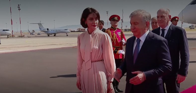 საქართველოს უზბეკეთის რესპუბლიკის პრეზიდენტი ეწვია