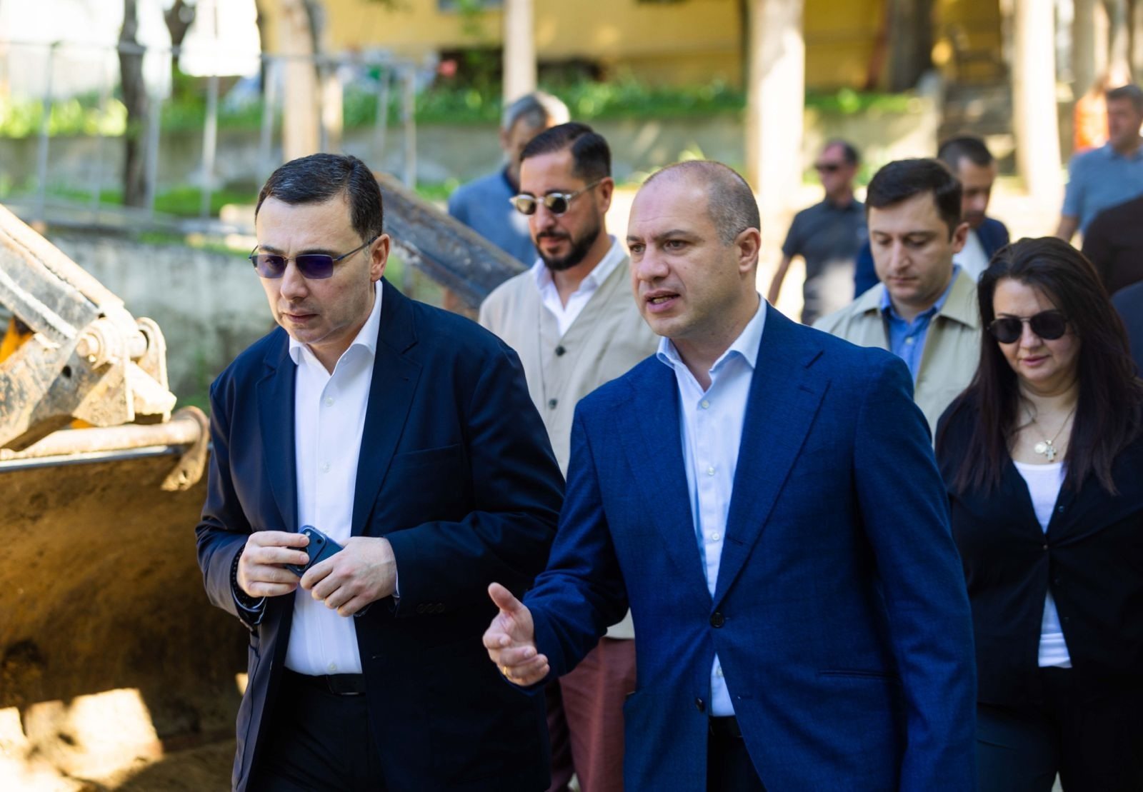 Givi Mikanadze Inspects Renovation Works at Tbilisi Public Schools