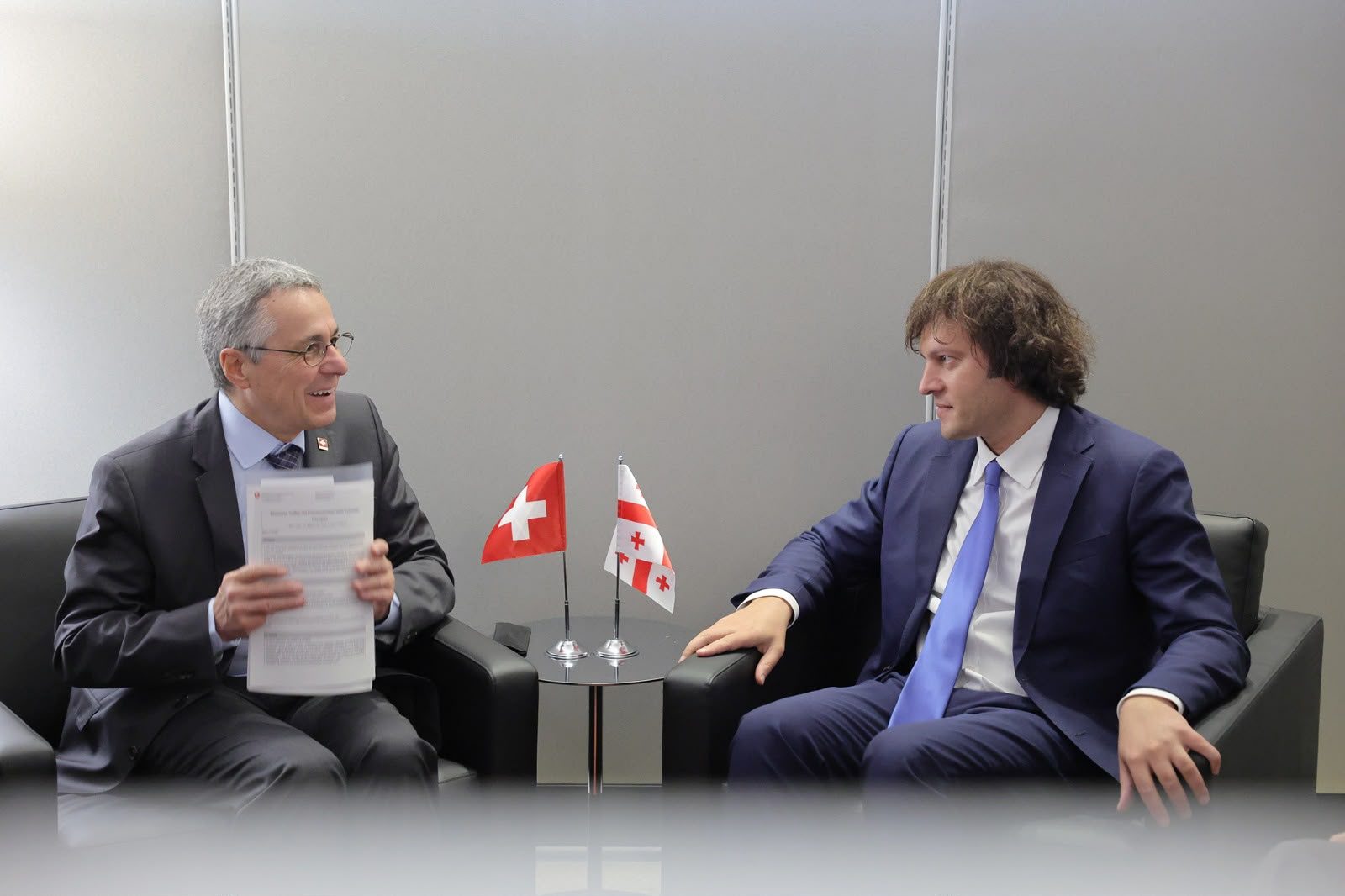 Georgian PM Irakli Kobakhidze meets Swiss Vice President, OSCE Chairperson-in-Office Ignazio Cassis