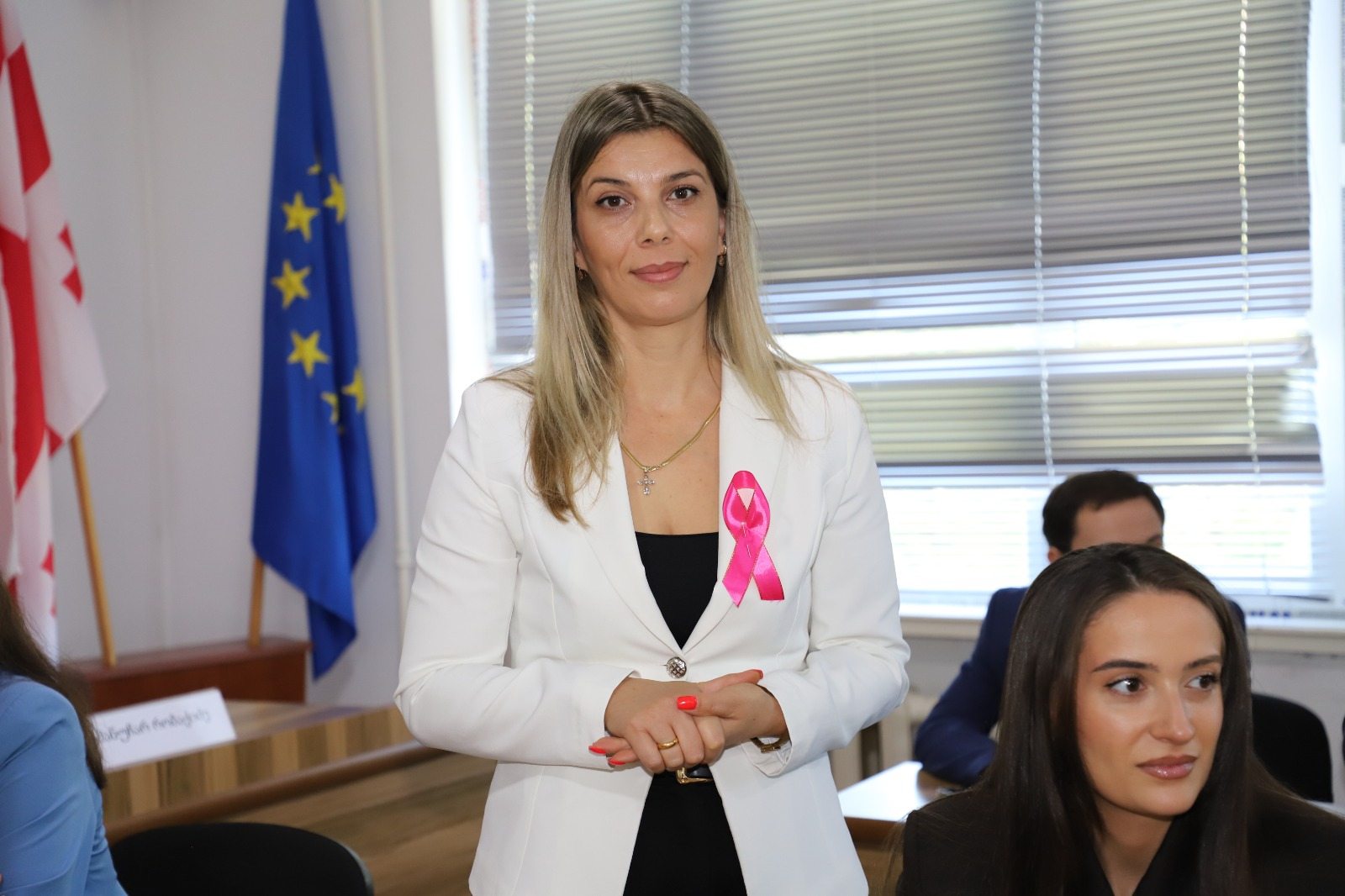თერჯოლის მუნიციპალიტეტის საკრებულოს სხდომათა დარბაზში ქალთა და ბავშვთა საკითხებზე მომუშავე საბჭოს სხდომა გაიმართა - 1
