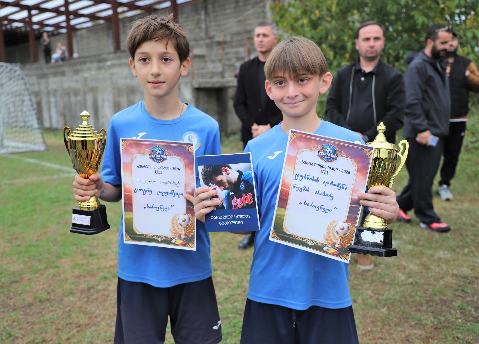 თერჯოლის მუნიციპალიტეტის მერი საკრებულოს თავმჯდომარესთან ერთად "ზესტაფონის თასის" ტურნირის ფინალს დაესწრო - 1